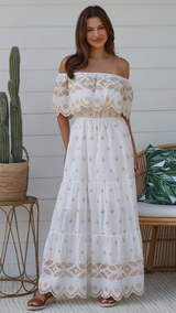 Sepia Embroidery-Velora Maxi