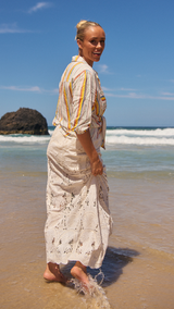 Golden Palms-Woods Skirt