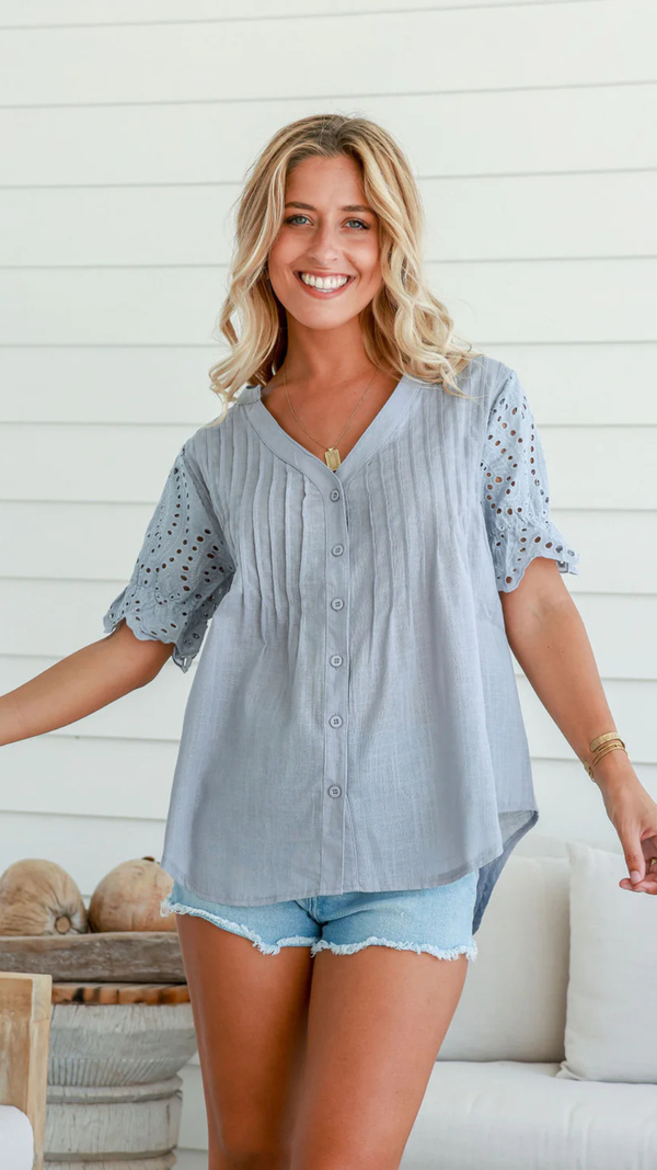 Ingrid Top - Grey