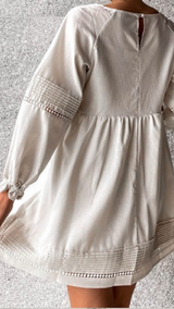 Romance Tunic Dress-Natural