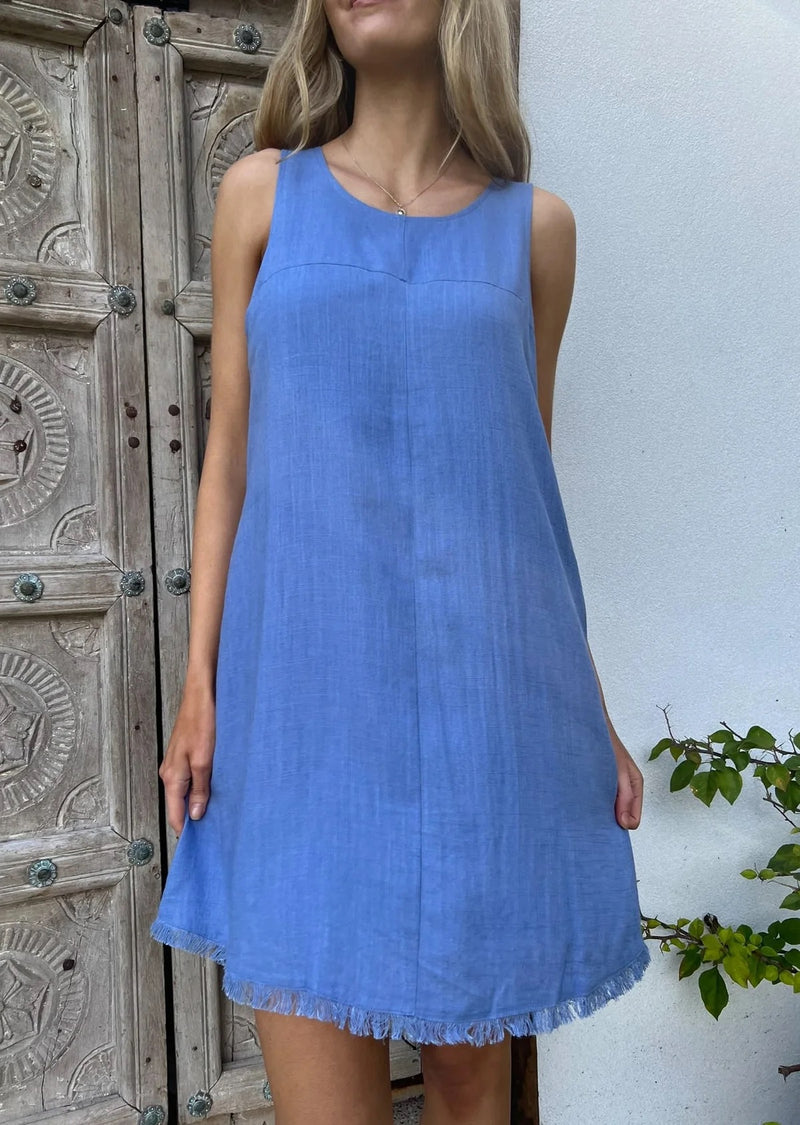 Freya Dress-Coastal Blue