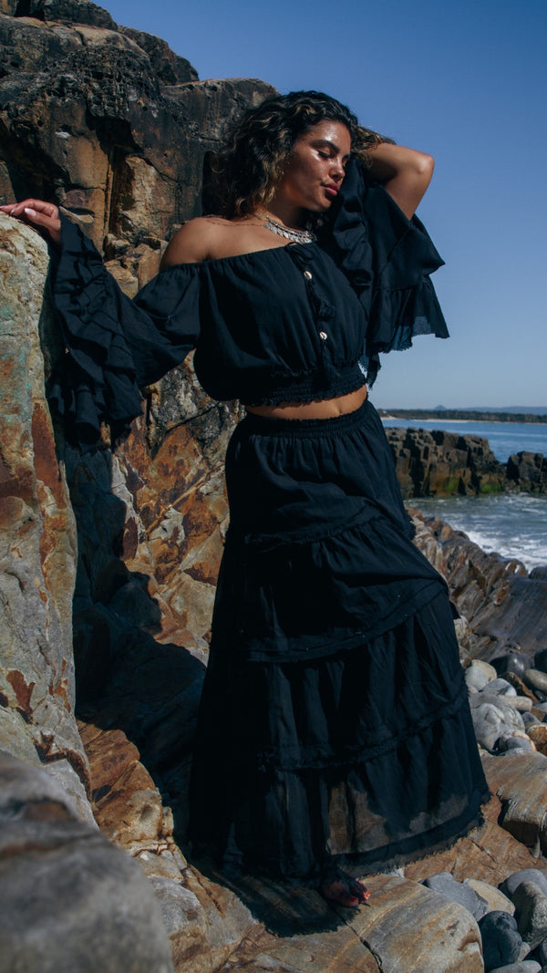 Serenity Skirt - Onyx