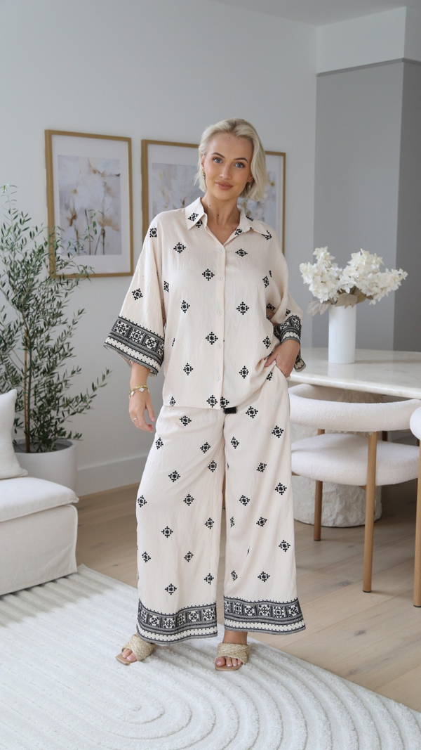 Cream Elandra -Chicago Pants