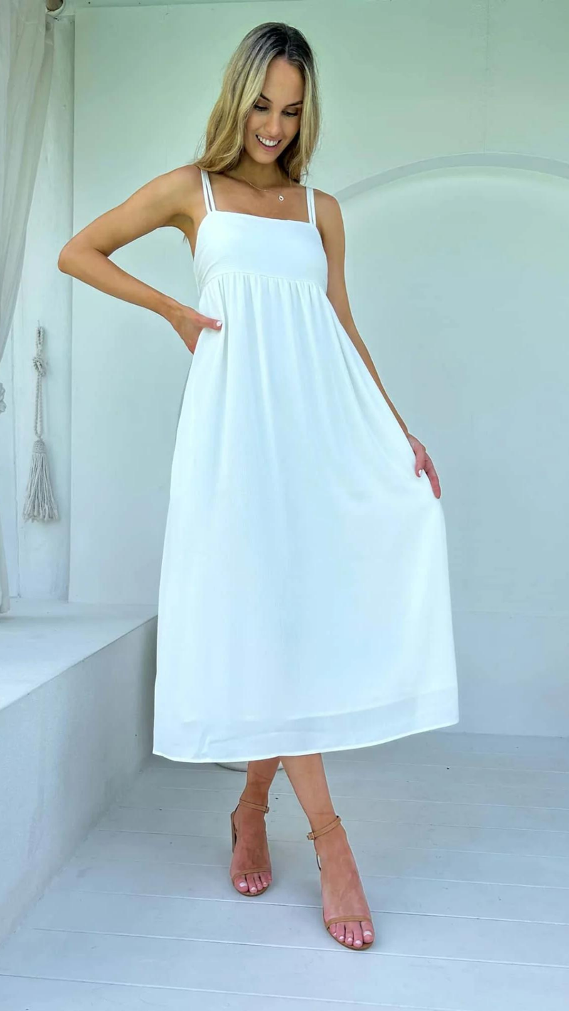 Annie Dress - White