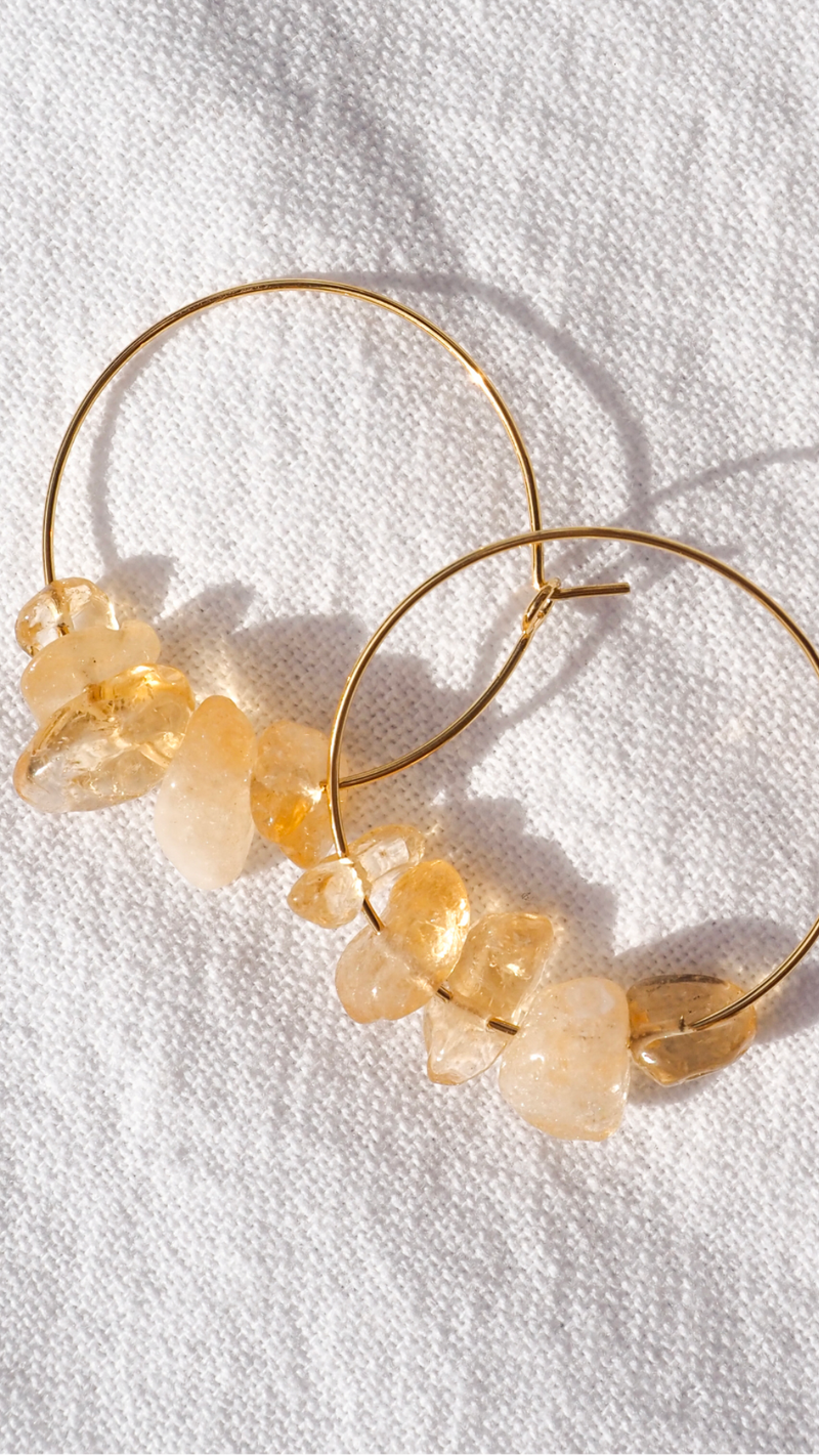 Citrine Cluster-Gold