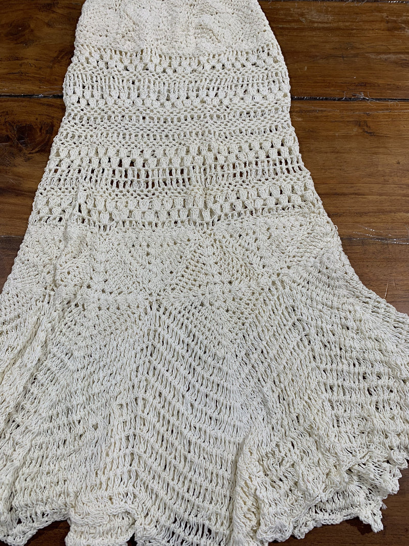 Kirana Skirt Cream-Handmade Crochet
