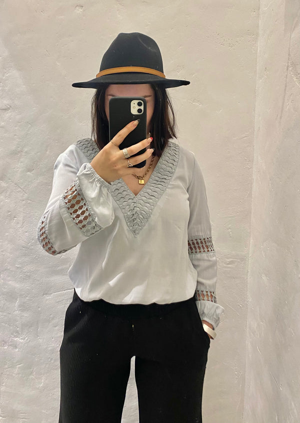 Talia Top - Silver
